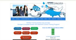 Desktop Screenshot of npdestraining.com